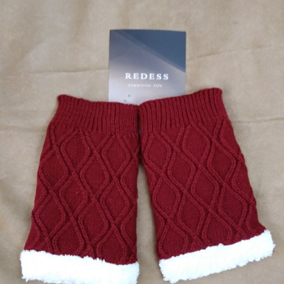 Pair of Knit Boot Toppers - Lined - Picture 2 of 2